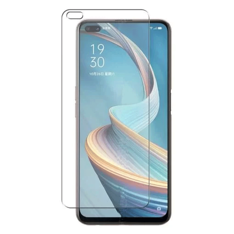 Mofi Oppo A92S 2.5D 9H Full Screen Protectors Tempered Glass Anti BlueRay–Black