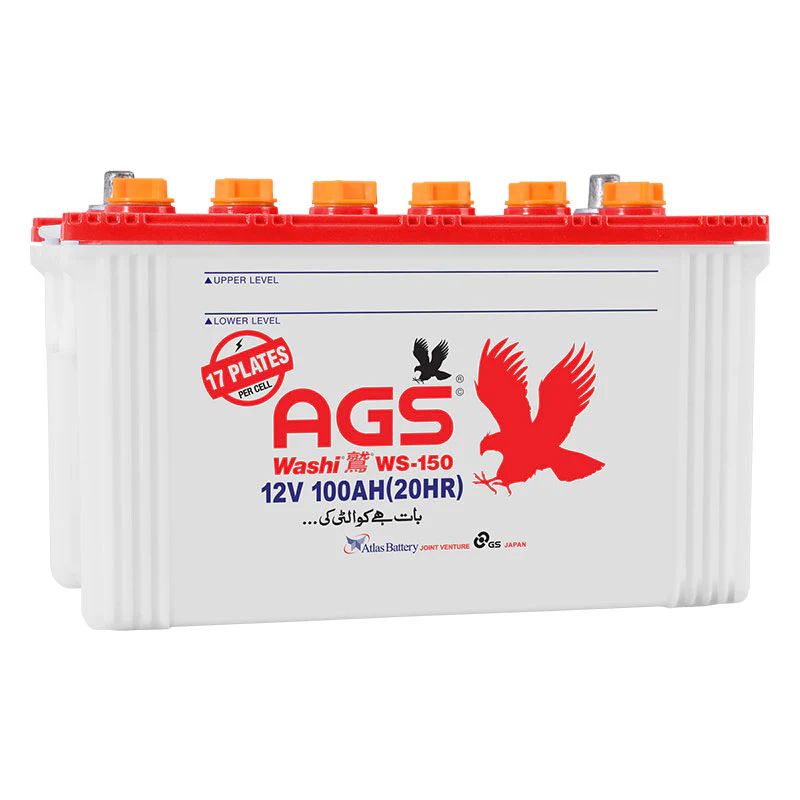 AGS Battery Washi WS 150 100 Ah 17 Plate With Official Warranty