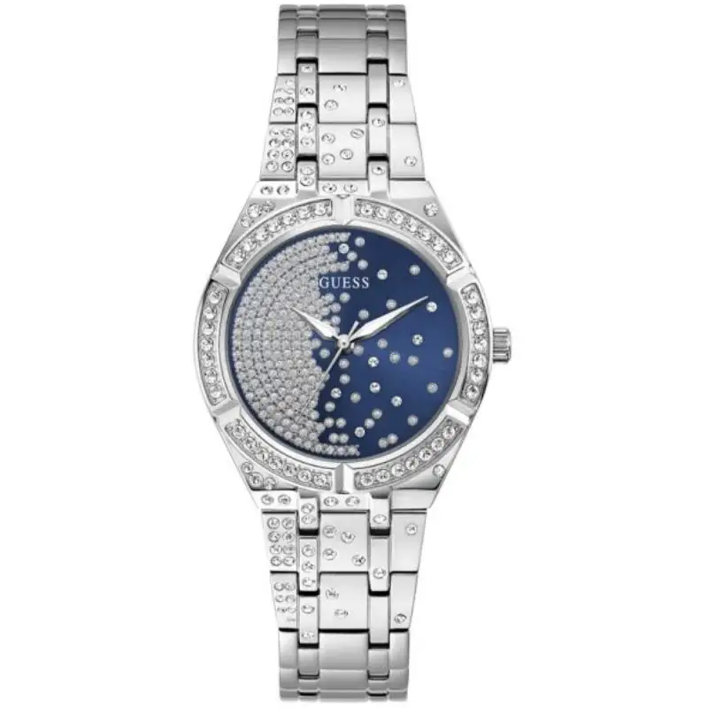 Guess Women’s Quartz Silver Stainless Steel Silver & Blue Dial 36mm Watch GW0312L1
