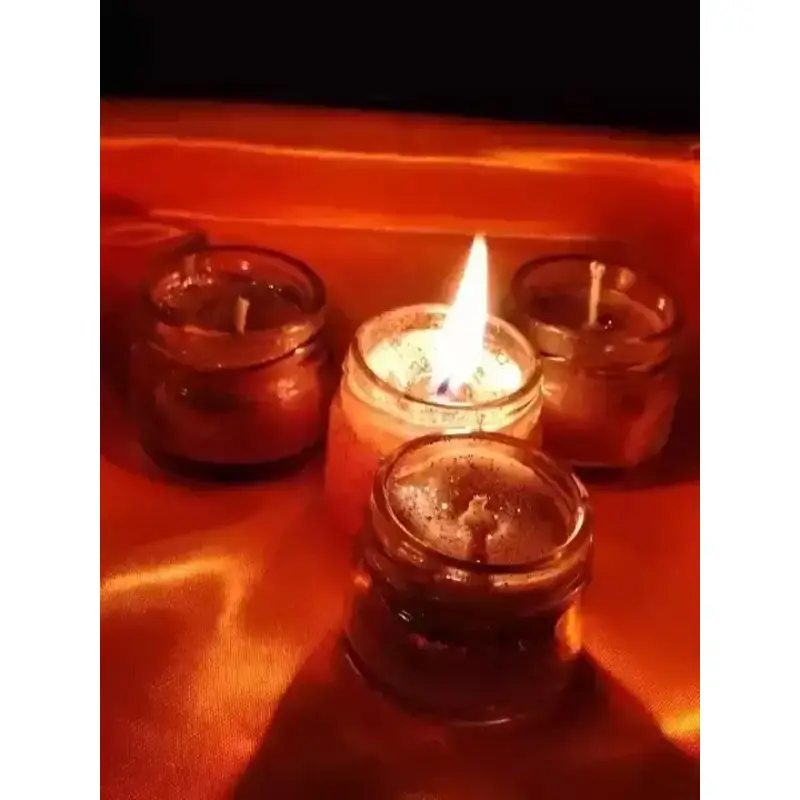 Aroma Flick Scented Glass Candles with Lid for Aromatherapy & Home Decoration (Pack of 4)