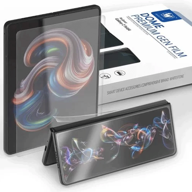 Whitestone Dome [Genuine Film] For Galaxy Z Fold 4 TPU Film Screen Protector with Hinge Cover Film – 1PACK