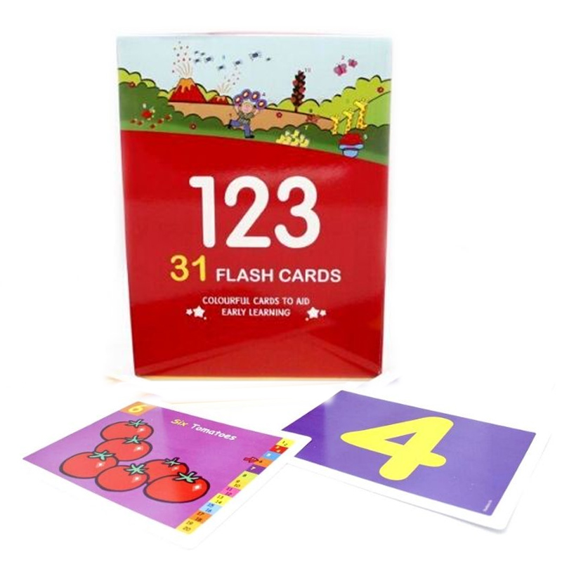 Numbers Learning 123 Flash Cards - 31 pcs
